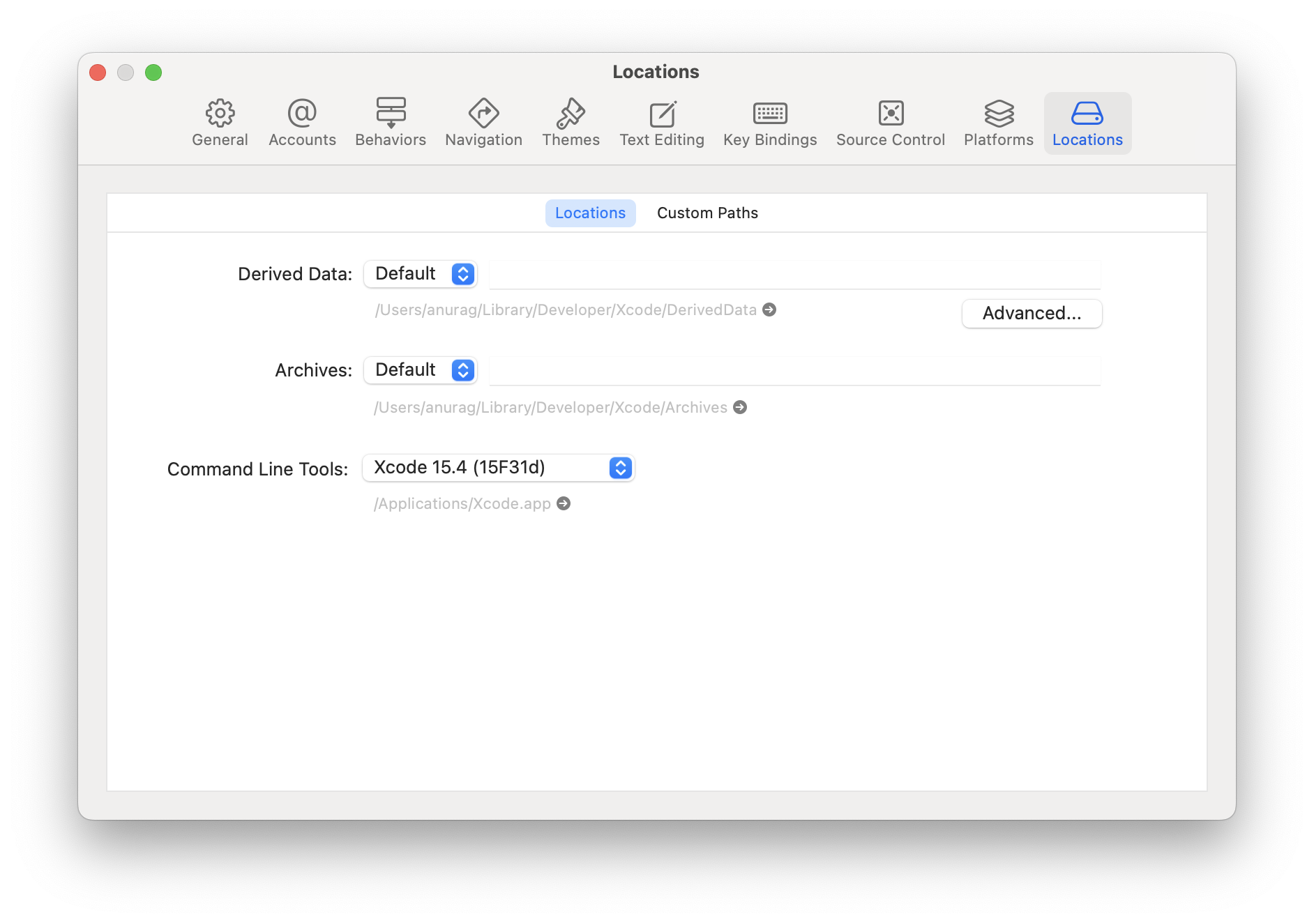 Xcode Command Line Tools 配置